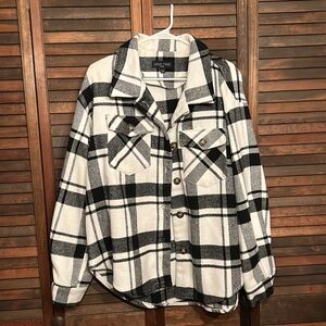 Love Tree Plaid Shacket